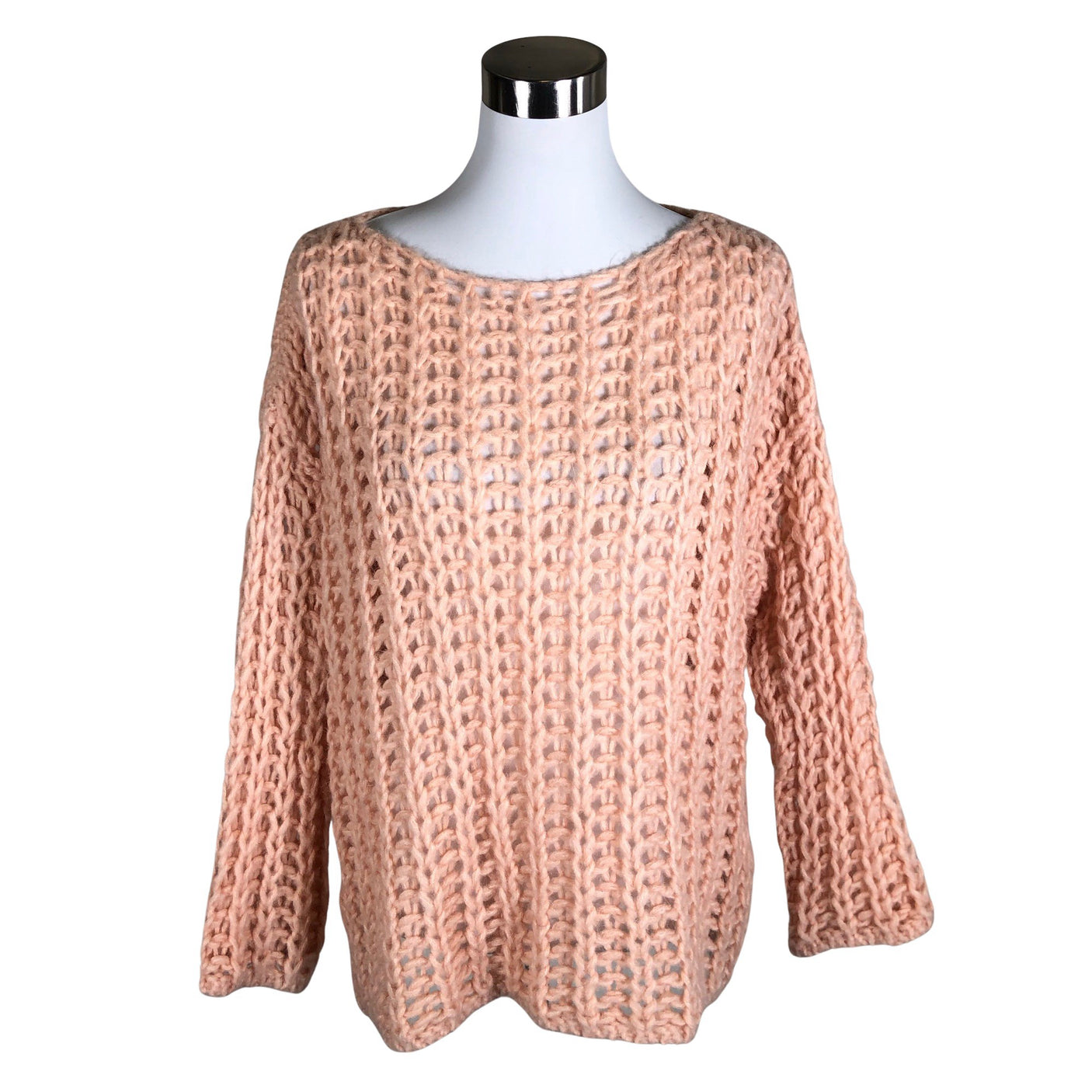Naisten Massimo Dutti - Neulepaita, koko 38 - Vaaleanpunainen (1)