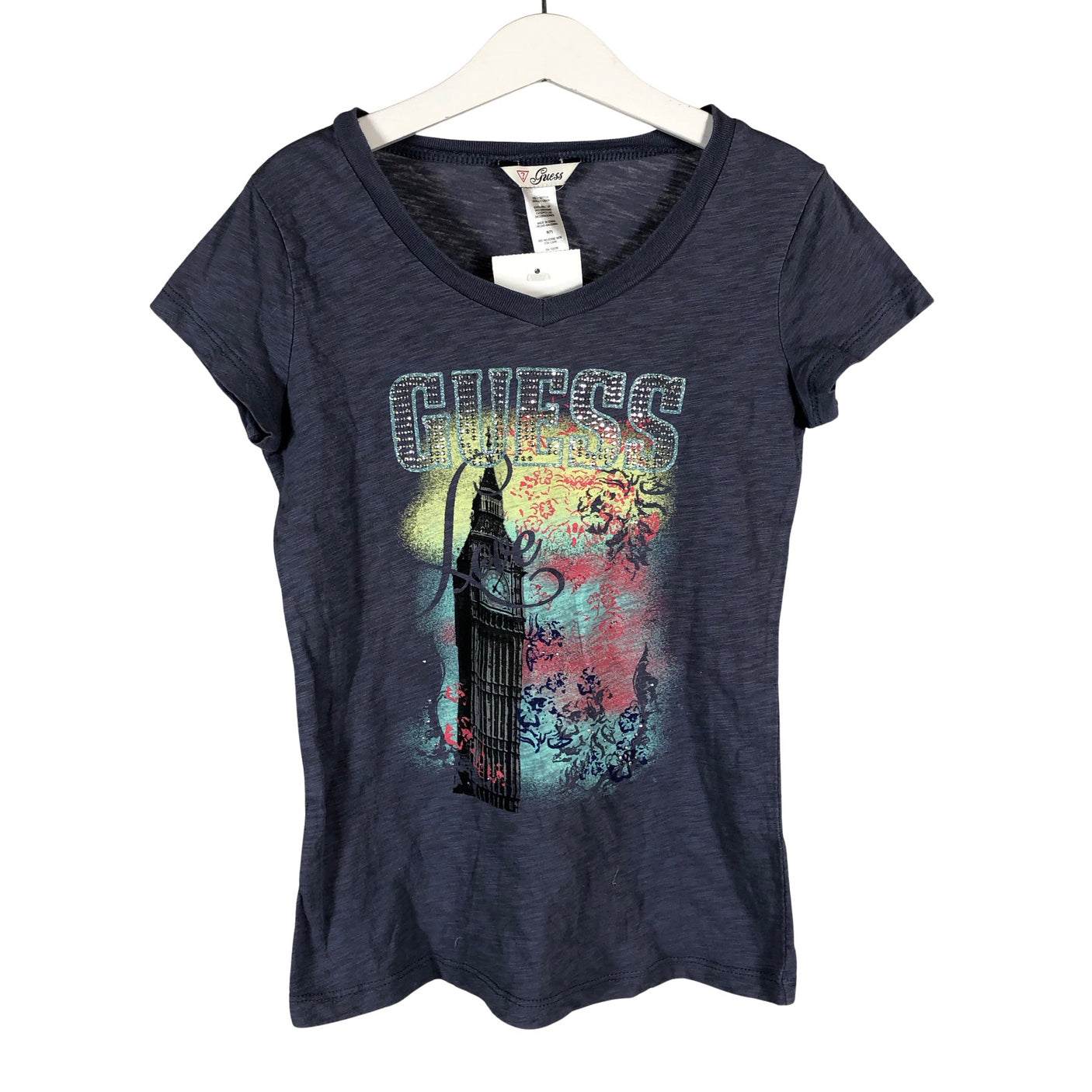 Tyttöjen Guess - Trikootunika, koko 122 - 128 - Sininen (1)