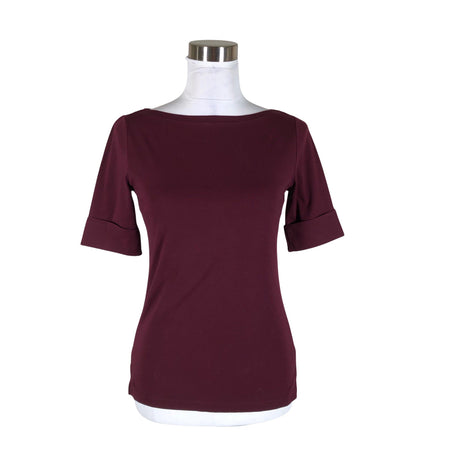 Naisten Lauren Ralph Lauren - T-paita, koko 38 - Viininpunainen ()