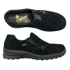 Naisten Rieker - Loaferit, koko 38 - Musta (1)