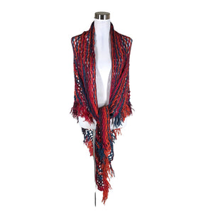 Naisten Handmade - Hartiahuivi, koko Maxi - Punainen (1)