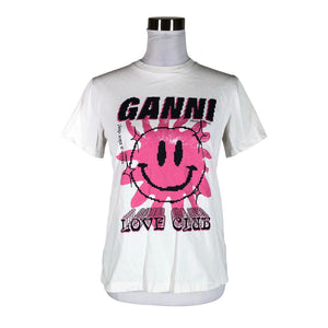 Naisten Ganni - T-paita, koko 32 - Valkoinen (1)