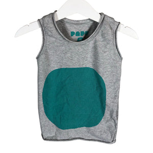 Unisex Papu - Trikootoppi, koko 86 - 92 - Harmaa (1)