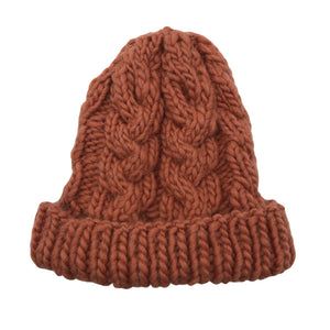 Naisten Handmade - Talvipipo, koko 52 - 54 cm - Oranssi (1)
