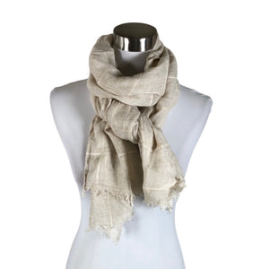 Naisten A+more - Huivi, koko Maxi - Beige (1)