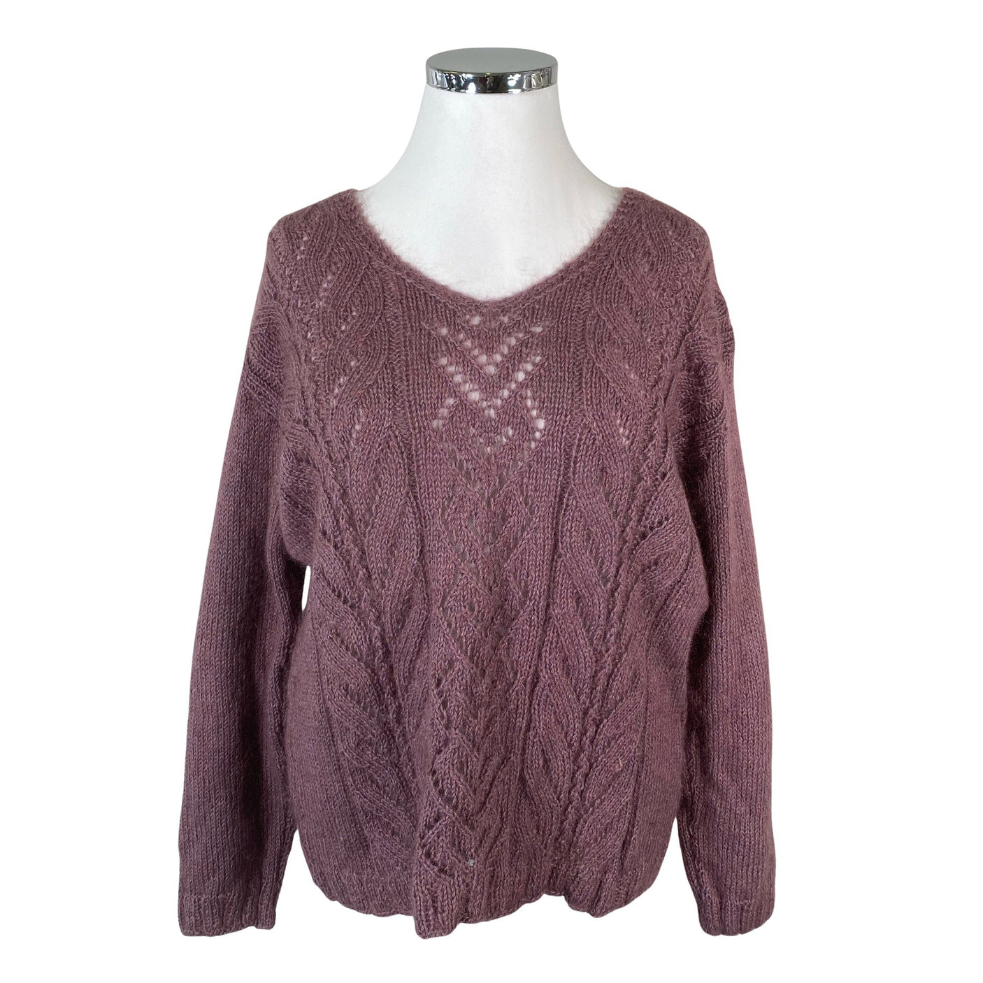 Naisten Handmade - Neulepaita, koko 42 - Violetti (1)