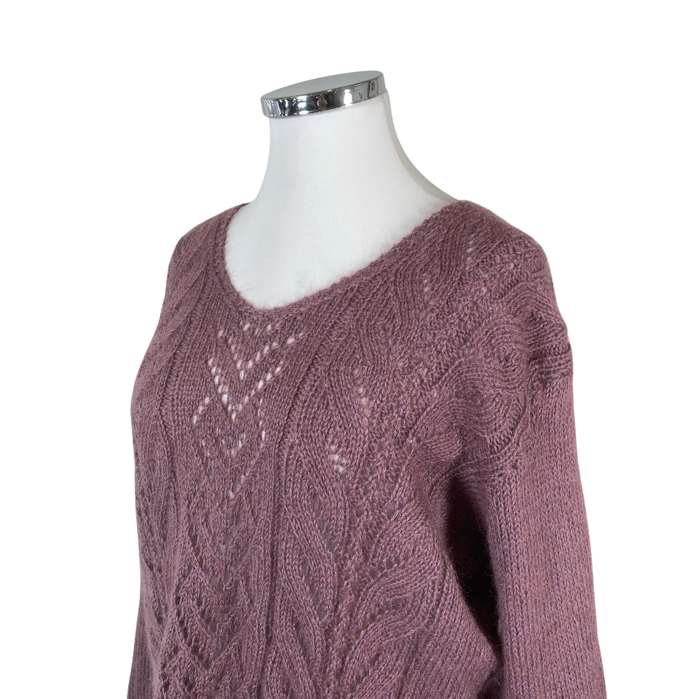 Naisten Handmade - Neulepaita, koko 42 - Violetti (3)