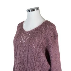 Naisten Handmade - Neulepaita, koko 42 - Violetti (3)