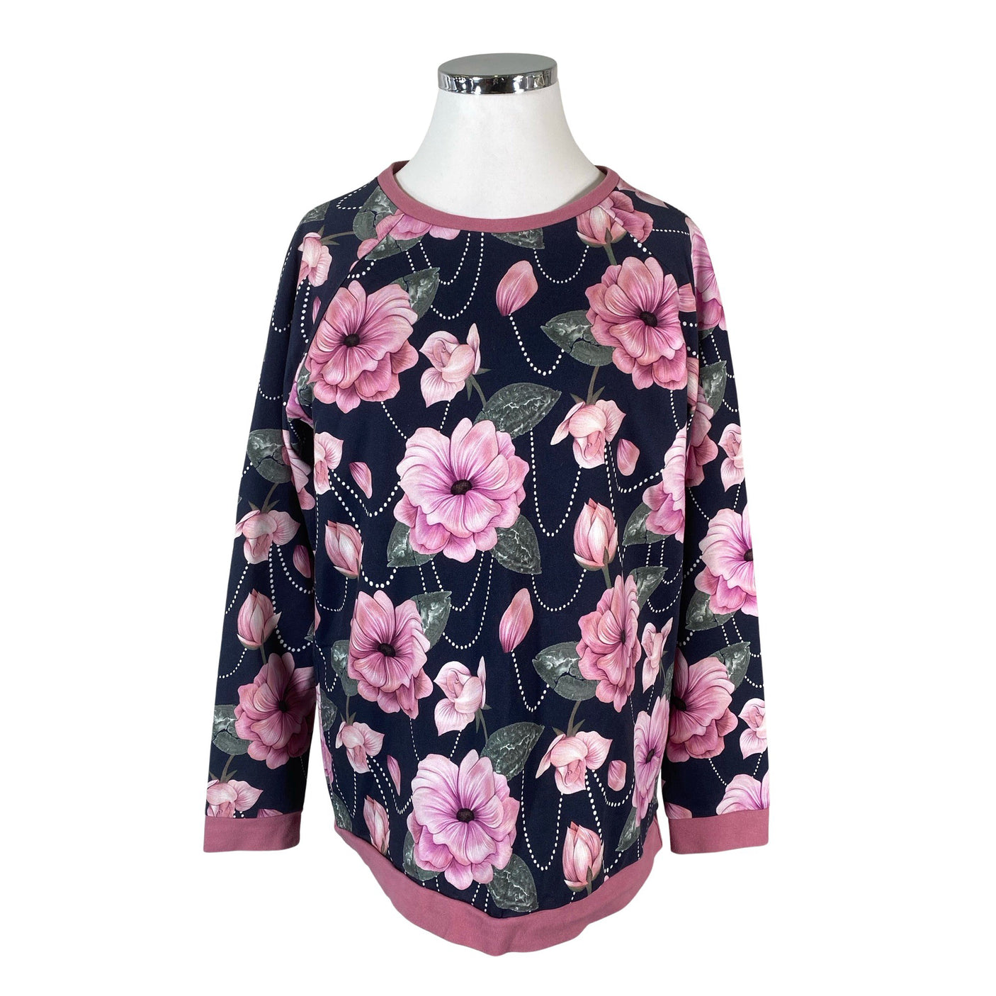 Naisten Handmade - Collegepaita, koko 44 - Sininen (1)