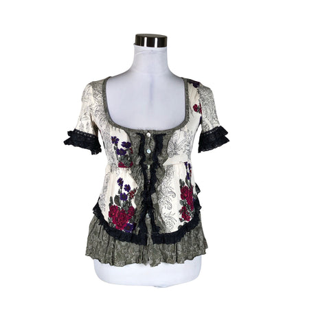 Naisten Odd Molly - Lyhythihainen pusero, koko 34 - Beige ()