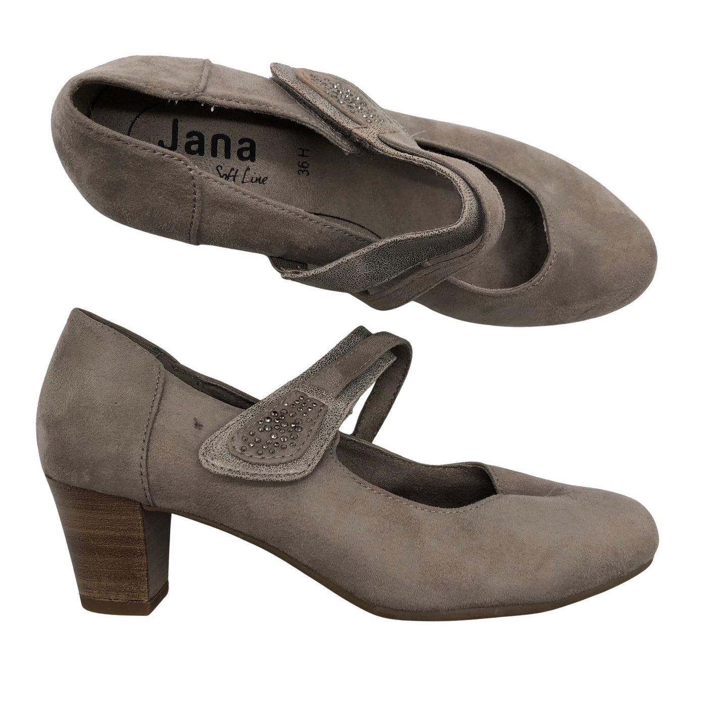 Naisten Jana - Korkokengät, koko 36 - Beige (1)