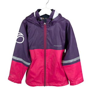 Tyttöjen Didriksons - Sadetakki, koko 116 - 122 - Pinkki (1)