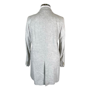 Naisten Massimo Dutti - Villakangastakki, koko 42 - Harmaa (2)