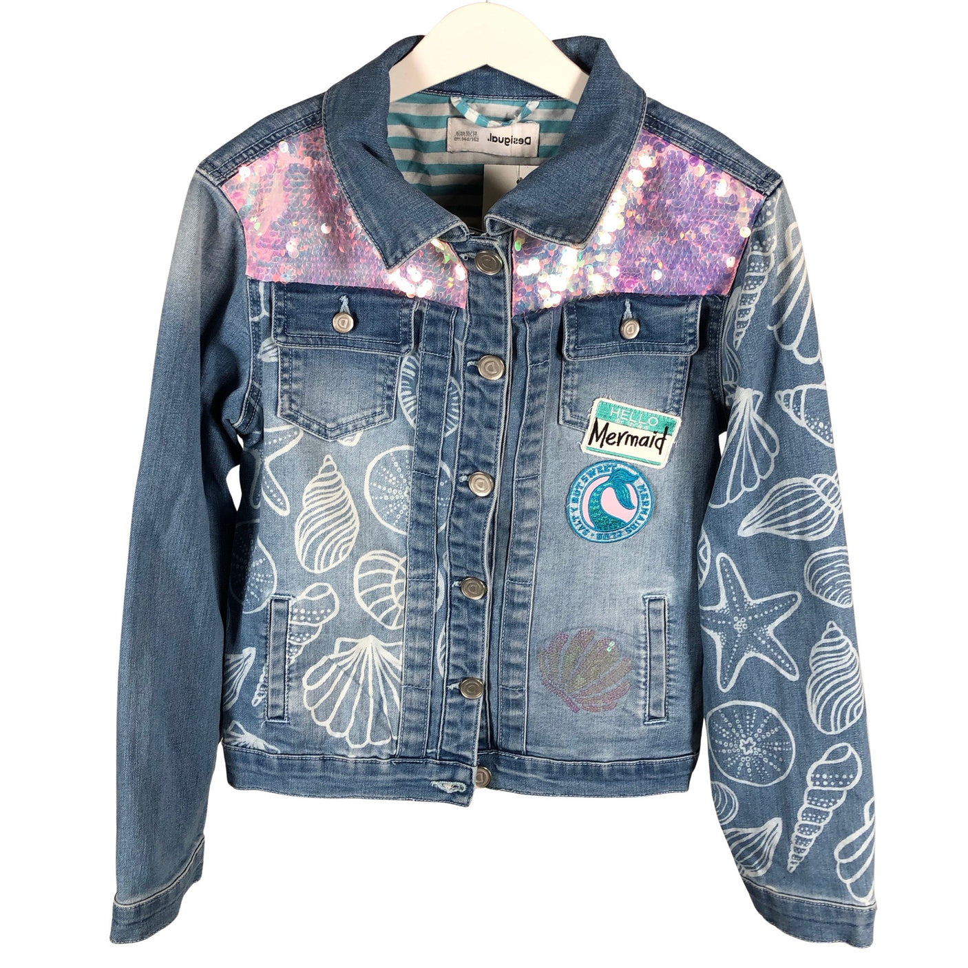 Unisex Desigual - Farkkutakki, koko 146 - 152 - Vaaleansininen (1)