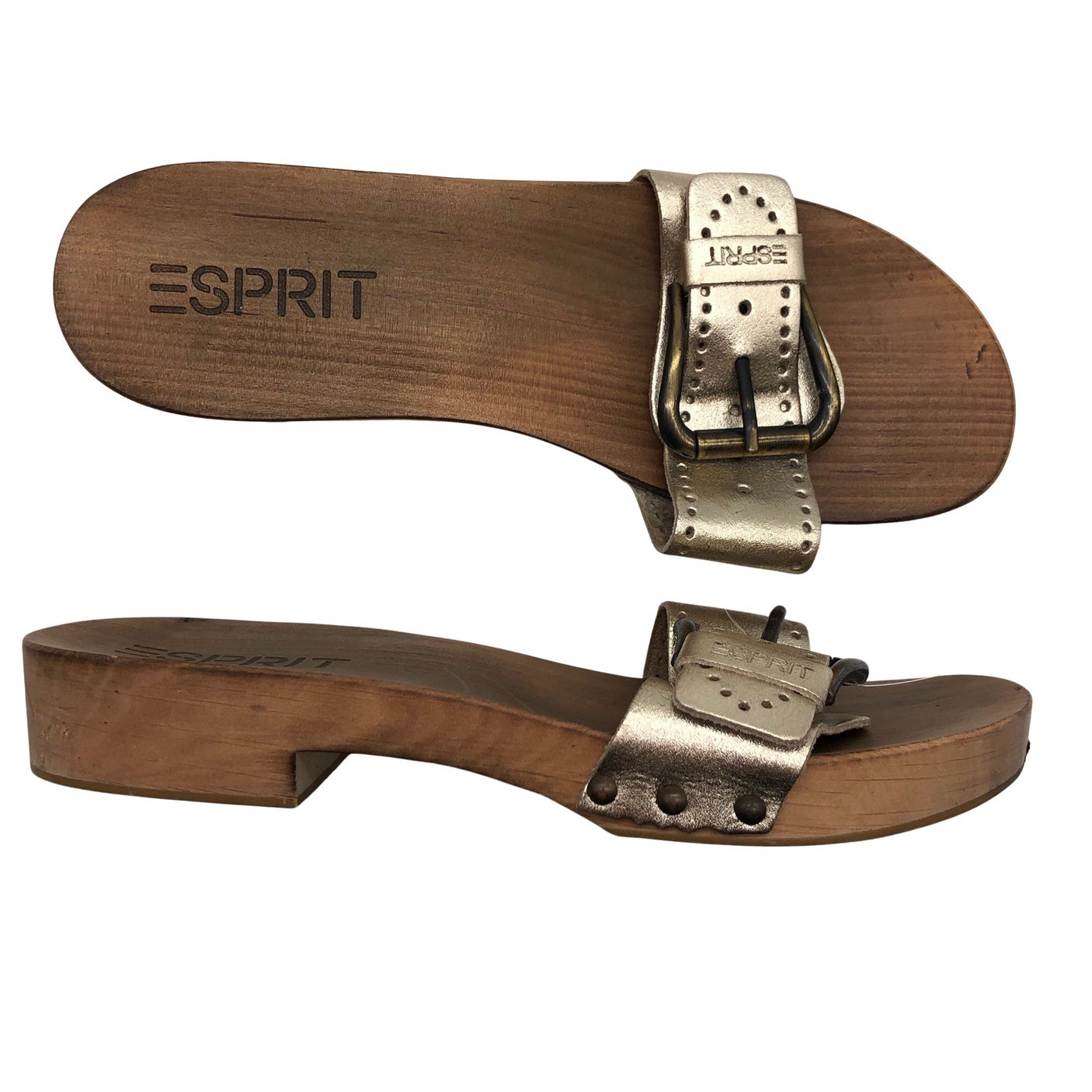Naisten Esprit - Sandaalit, koko 38 - Kulta (1)