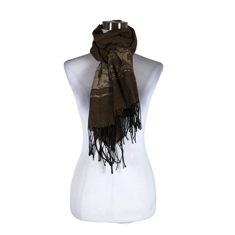 Naisten Pashmina - Huivi, koko Midi - Ruskea ()