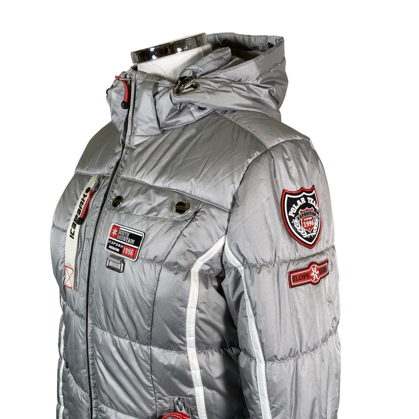Naisten Icepeak - Toppatakki, koko 42 - Hopea (3)