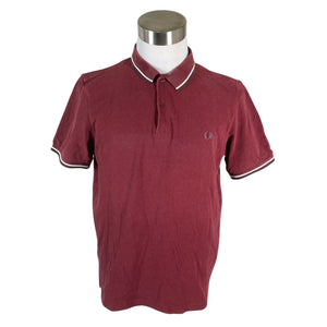 Miesten Fred Perry - Pikeepaita, koko XL - Viininpunainen (1)