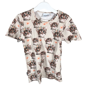 Tyttöjen Metsola - T-paita, koko 134 - 140 - Beige (1)