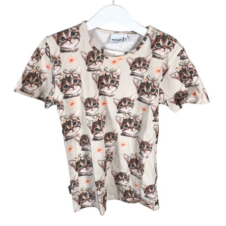 Tyttöjen Metsola - T-paita, koko 134 - 140 - Beige ()