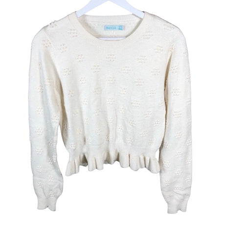 Tyttöjen Abel & Lula - Neulepaita, koko 152 - 158 - Valkoinen ()