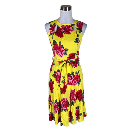 Naisten Dorothy Perkins - Sifonkimekko, koko 34 - Keltainen ()