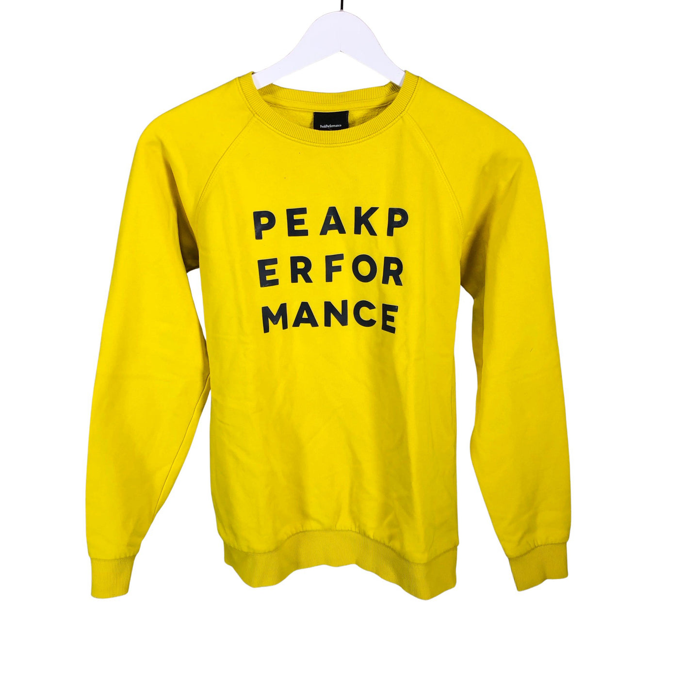 Unisex Peak Performance - Collegepaita, koko 158 - 164 - Keltainen (1)