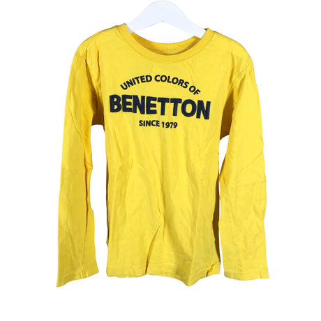 Poikien Benetton - Trikoopaita, koko 134 - 140 - Keltainen ()