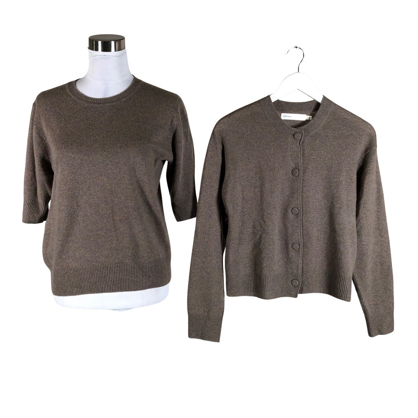 Naisten InWear - Neuletakki, koko 38 - Ruskea (1)