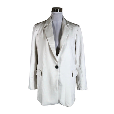 Naisten Massimo Dutti - Collegejakku, koko 38 - Luonnonvalkoinen ()