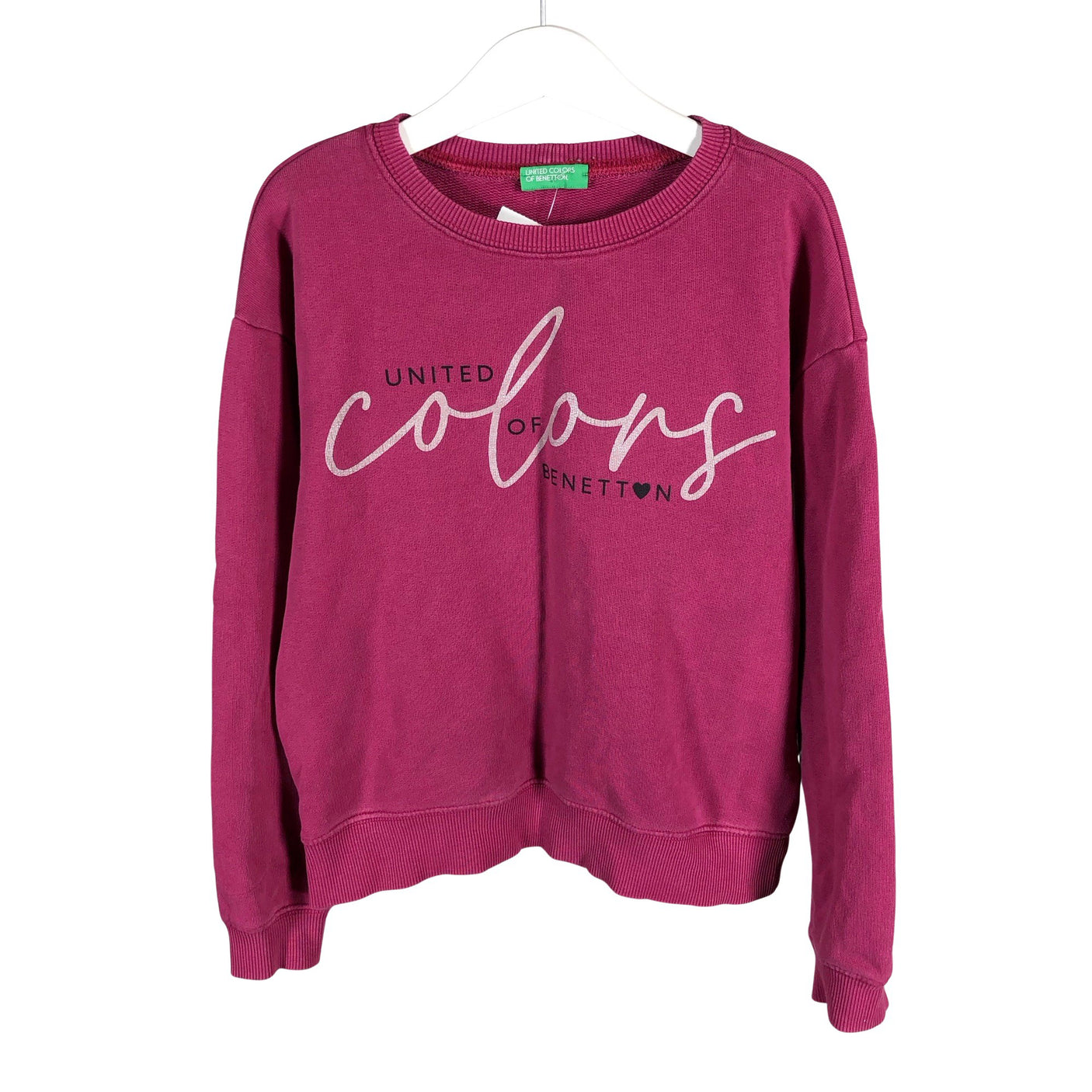 Tyttöjen Benetton - Collegepaita, koko 128 - 134 - Violetti (1)