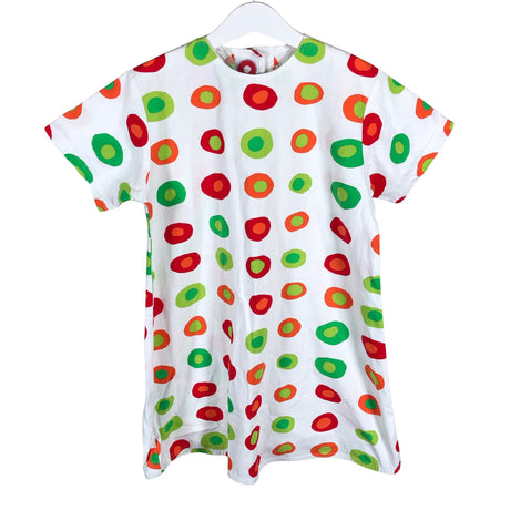 Tyttöjen Marimekko - Kangasmekko, koko 128 - 134 - Valkoinen ()
