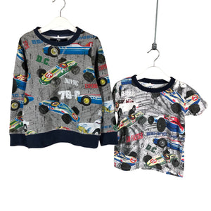 Unisex Name It - Collegepaita, koko 110 - 116 - Harmaa (1)