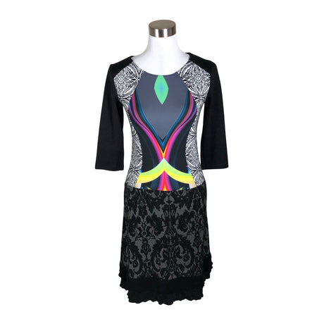 Naisten Handmade - Trikoomekko, koko 36 - Musta ()