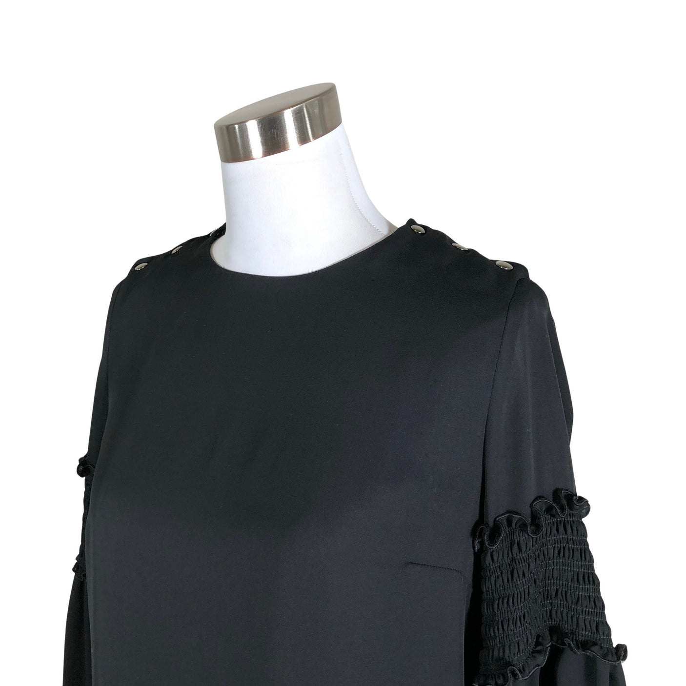 Naisten Sportmax - Sifonkimekko, koko 36 - Musta (3)