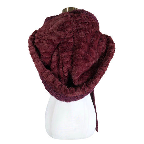 Naisten Handmade - Kaulaliina, koko Maxi - Viininpunainen (2)