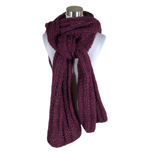 Naisten Handmade - Kaulaliina, koko Maxi - Viininpunainen (1)