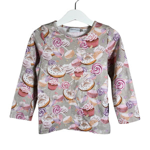 Tyttöjen Versonpuoti - Trikoopaita, koko 98 - 104 - Beige (1)