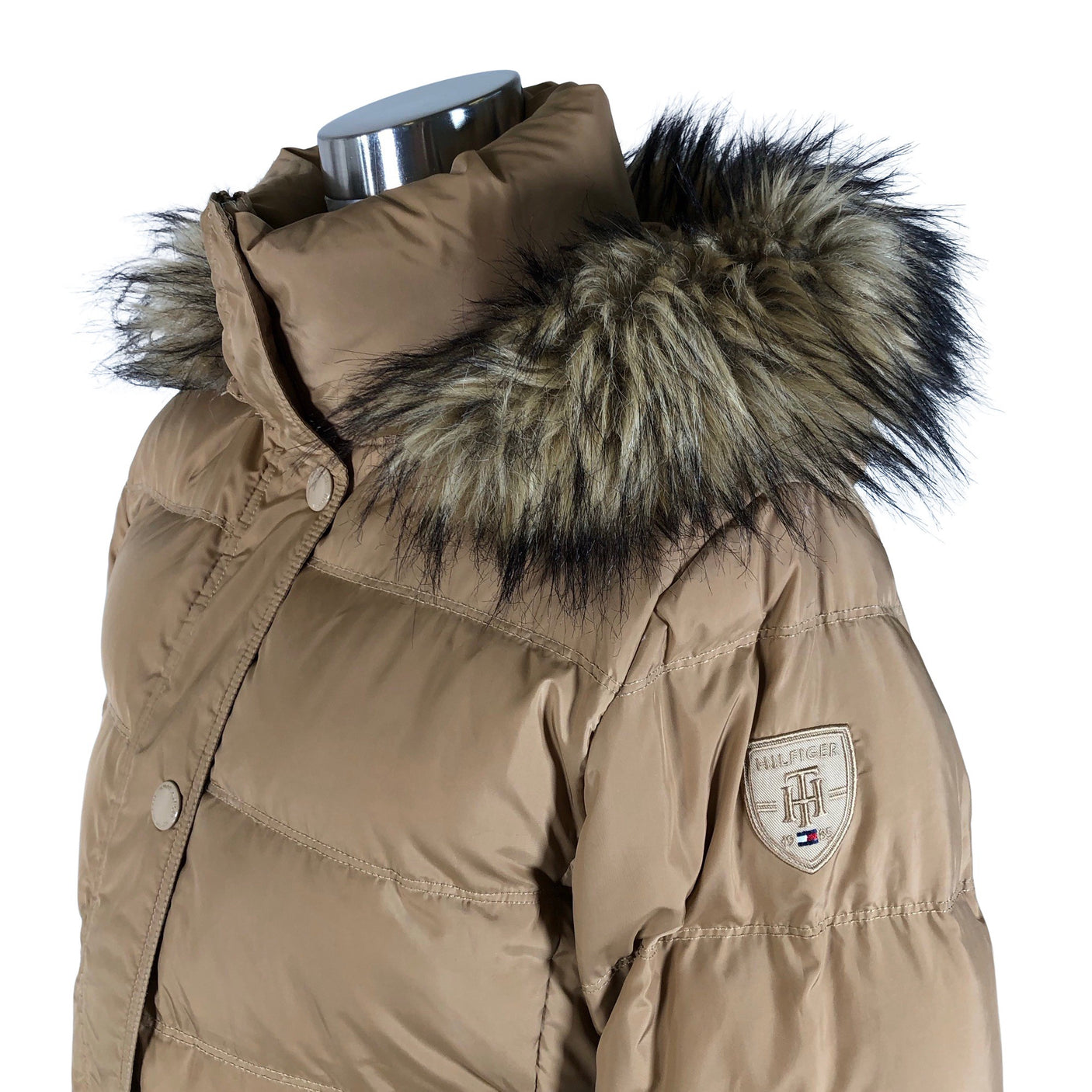 Naisten Tommy Hilfiger - Untuvatakki, koko 40 - Ruskea (3)
