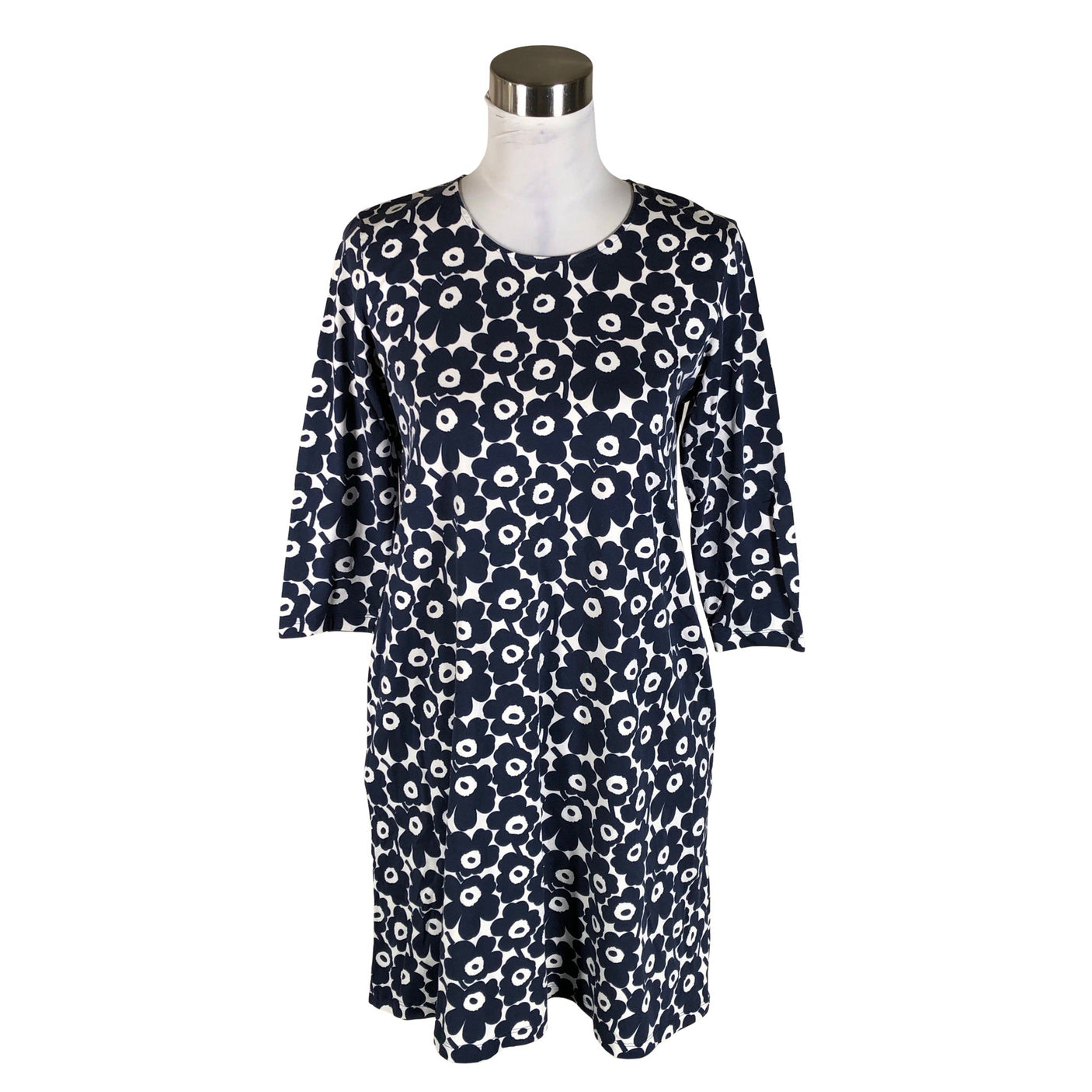 Naisten Marimekko - Trikoomekko, koko 36 - Valkoinen (1)