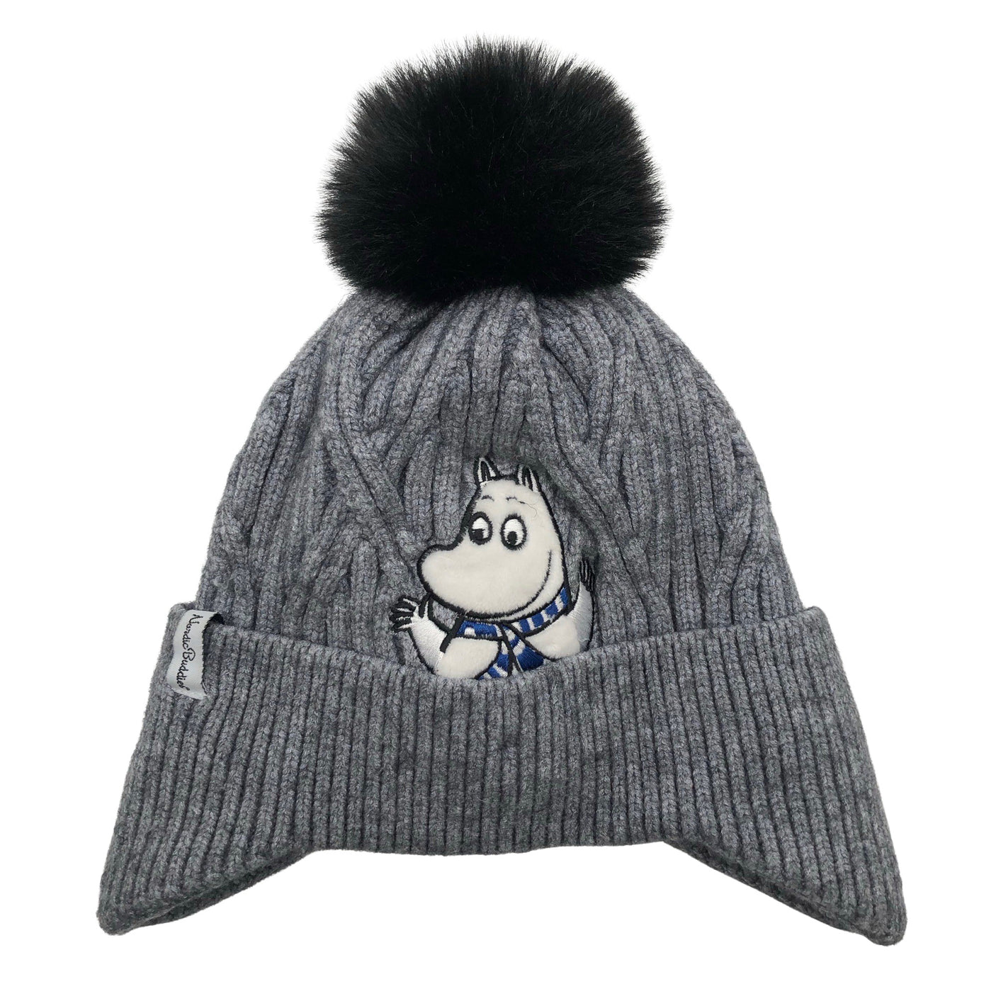 Unisex Nordic Buddies - Talvihattu, koko 48 - 50 cm - Harmaa (1)