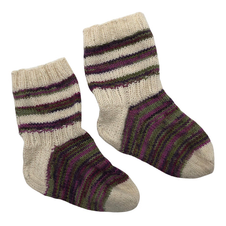 Unisex Handmade - Villasukat, koko 34 - Luonnonvalkoinen ()