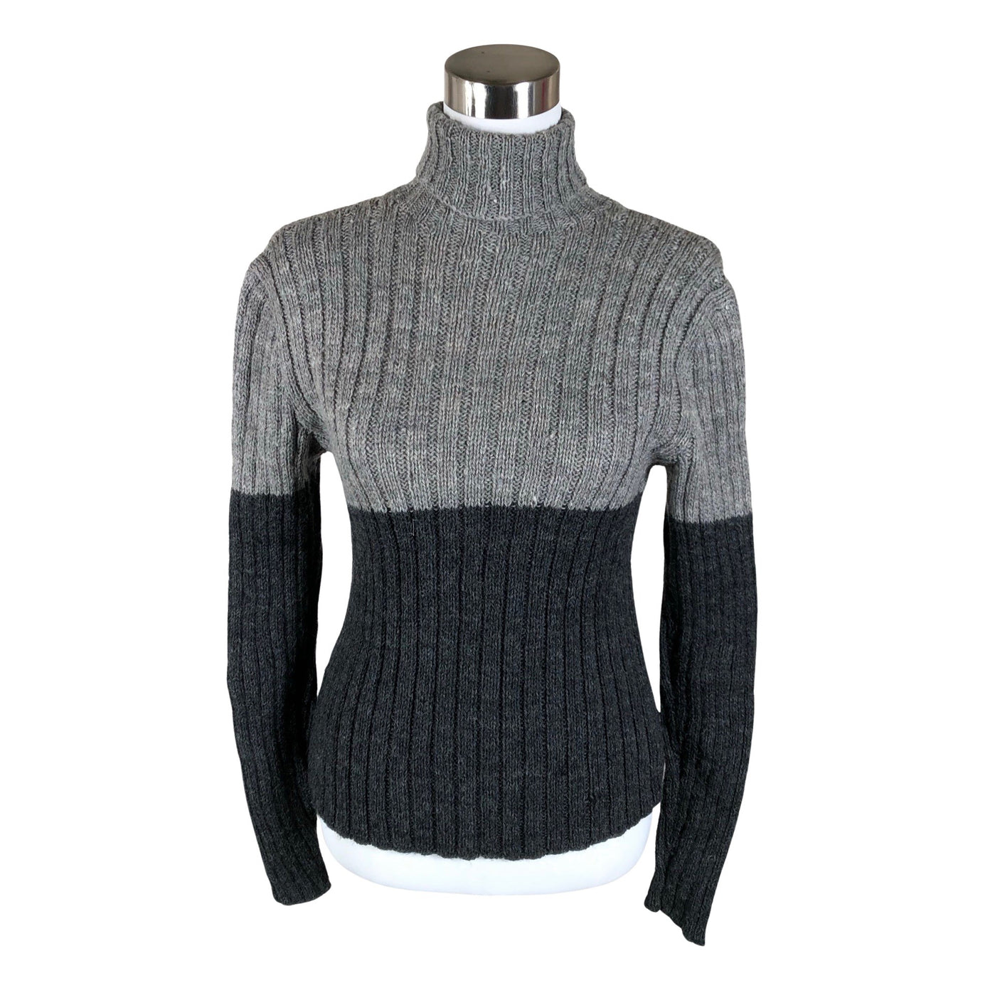 Naisten Handmade - Neulepaita, koko 38 - Harmaa (1)