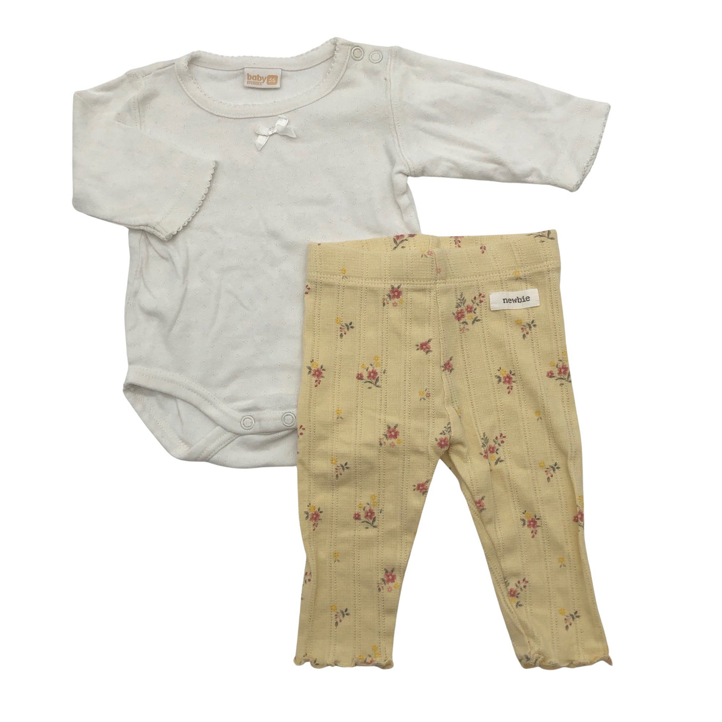 Tyttöjen Newbie - Leggingsit, koko 50 - 56 - Valkoinen (1)