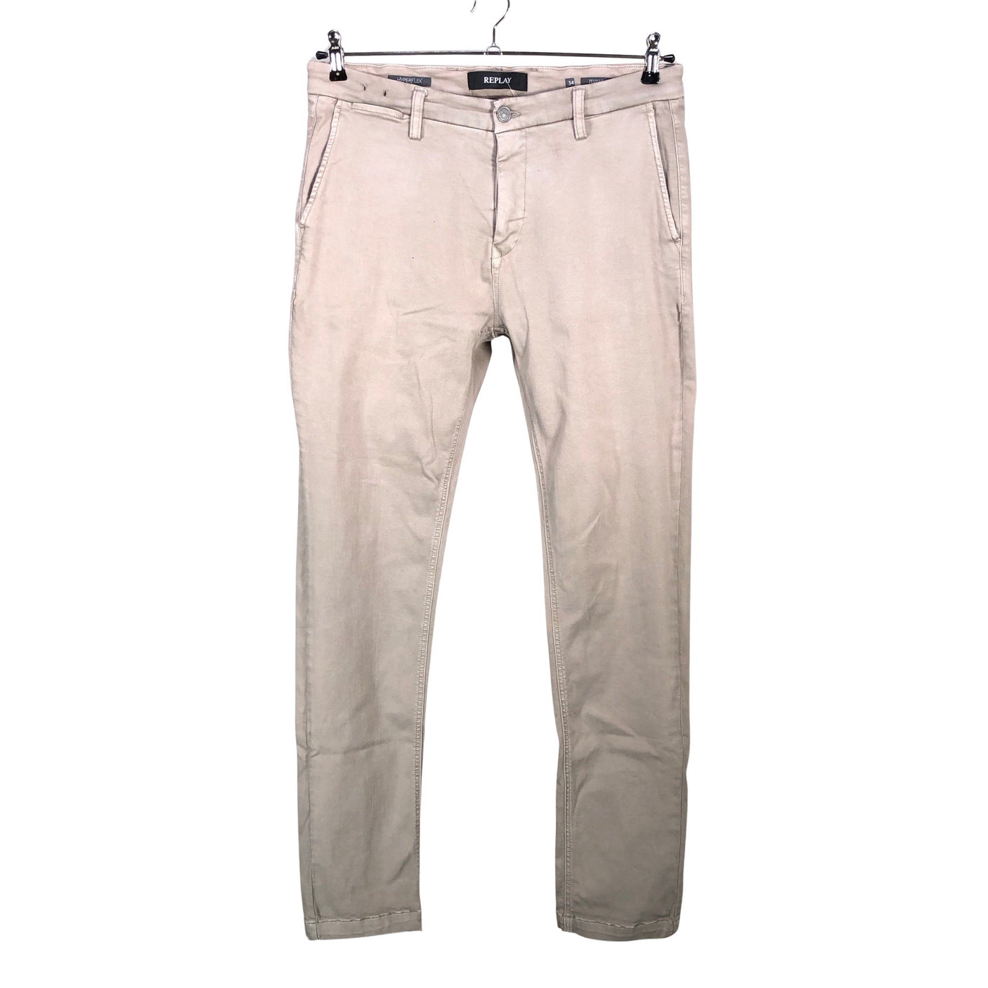 Miesten Replay - Chinot, koko W34 - Beige (1)