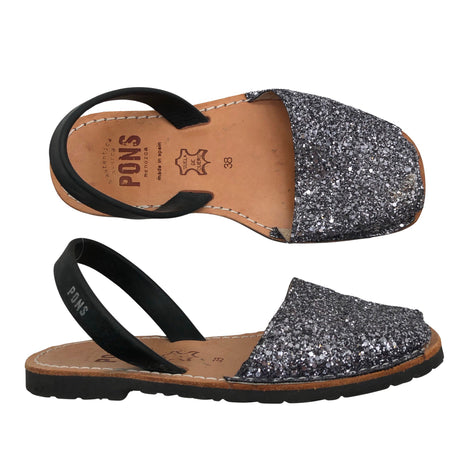 Naisten Pons - Sandaalit, koko 38 - Hopea ()