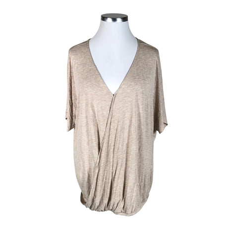 Naisten Lindex - T-paita, koko 48 - Beige ()