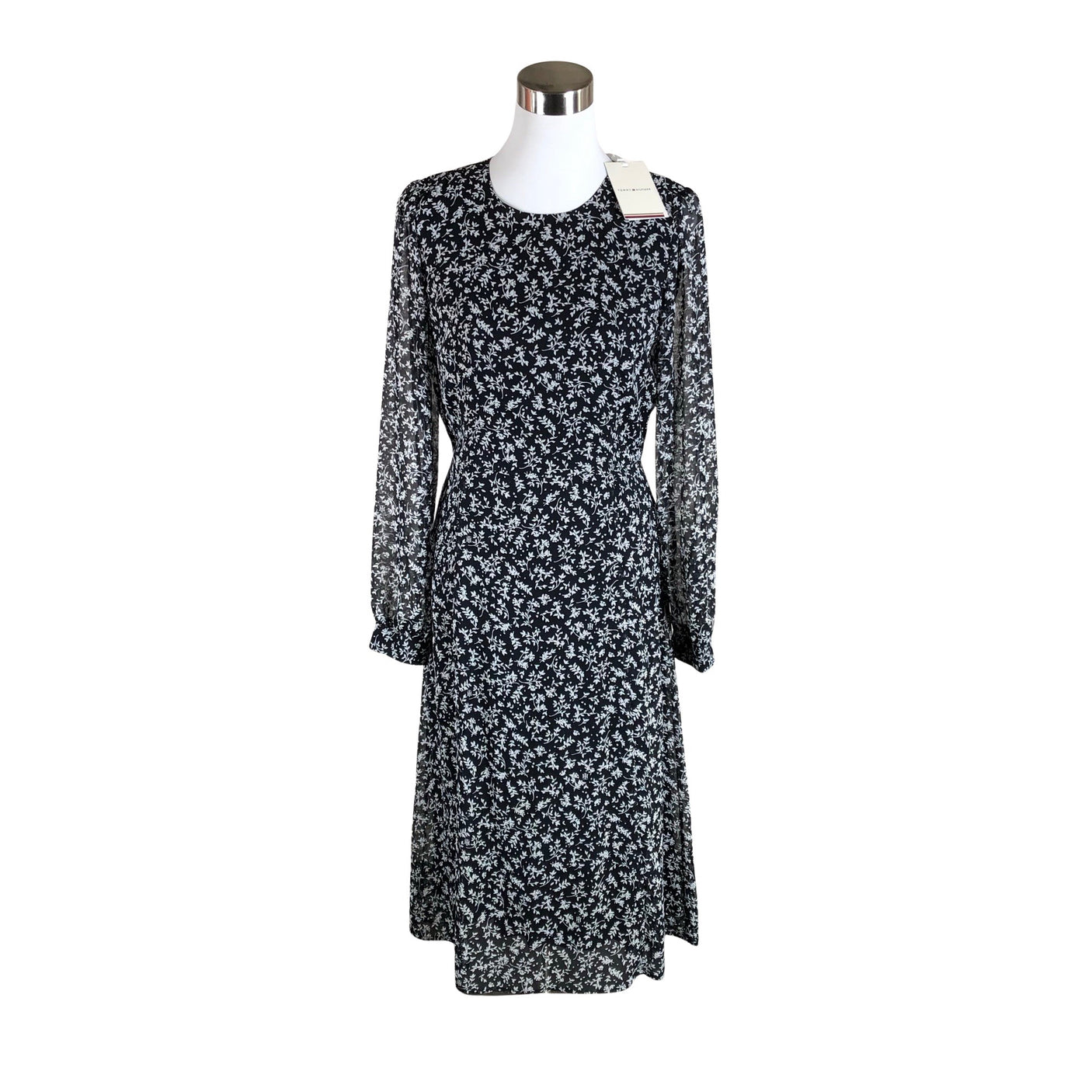 Naisten Tommy Hilfiger - Sifonkimekko, koko 36 - Sininen (1)