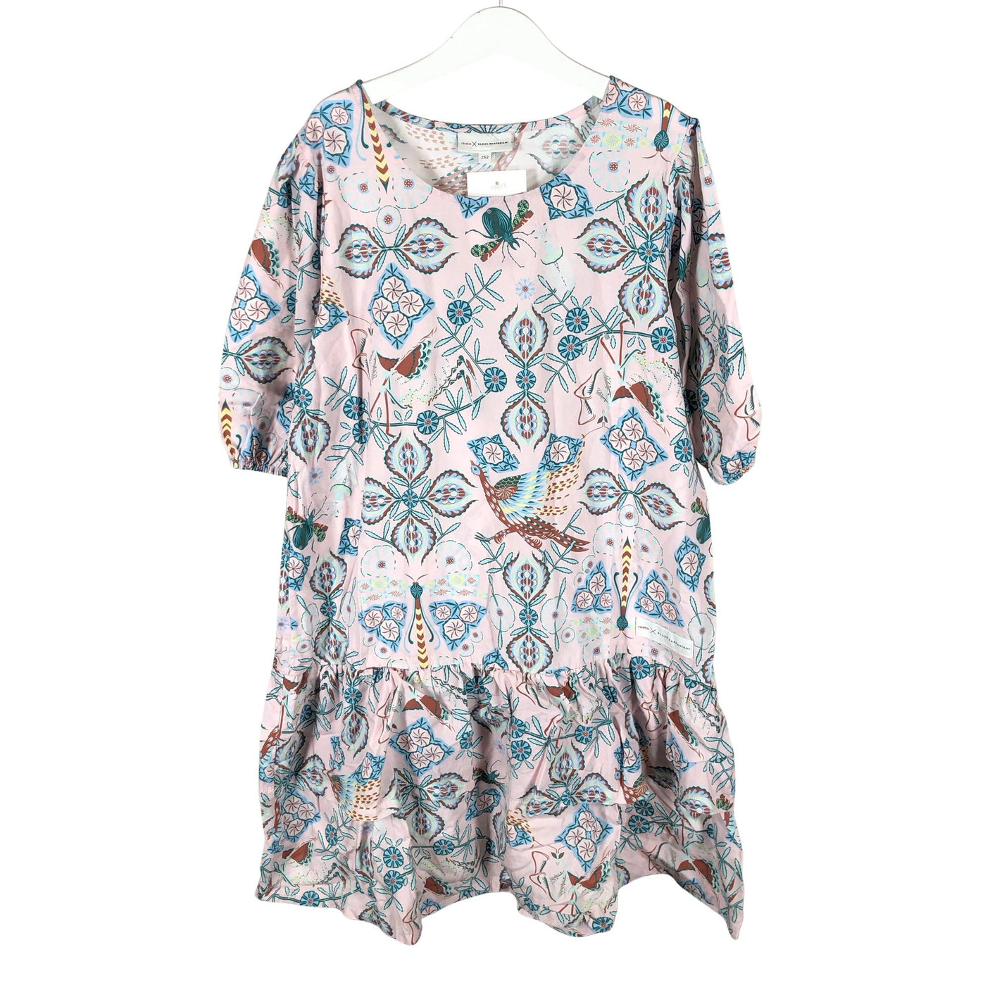 Tyttöjen Reima - Kangasmekko, koko 146 - 152 - Vaaleanpunainen (1)