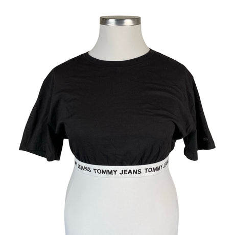Naisten Tommy Jeans (Tommy Hilfiger) - T-paita, koko 42 - Musta ()